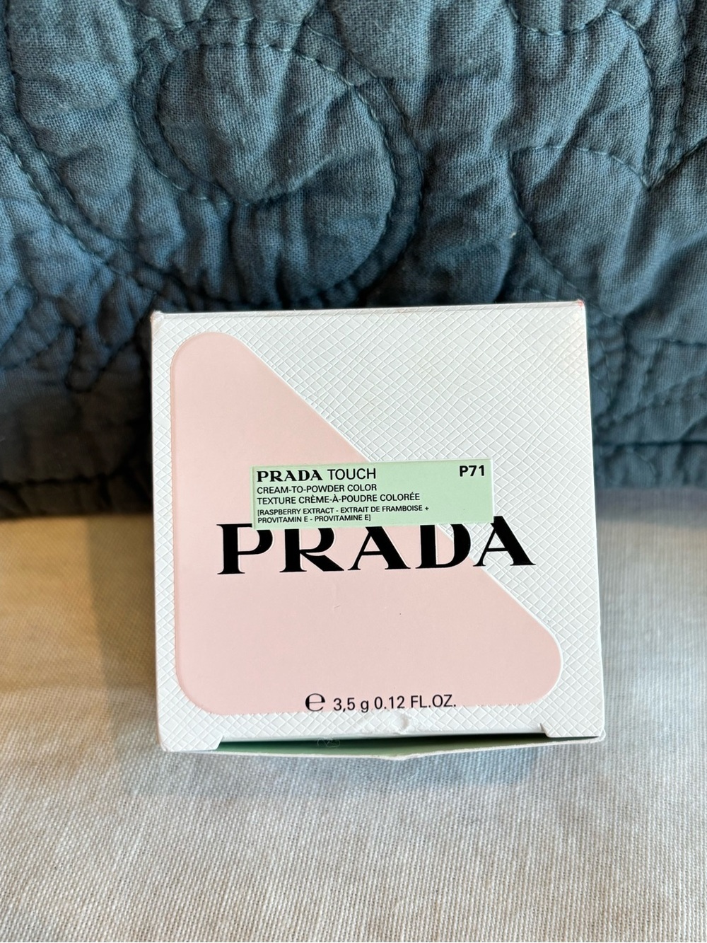 Prada Touch P71 Bow Cream to Powder Blush Lip Color 3.5g Brand New In Box
